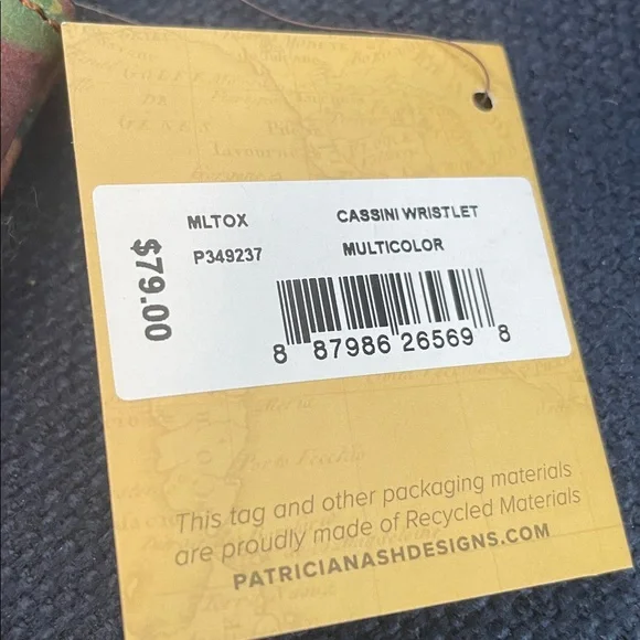 Patricia Nash Leather Wristlet. New with tags - Picture 4 of 7